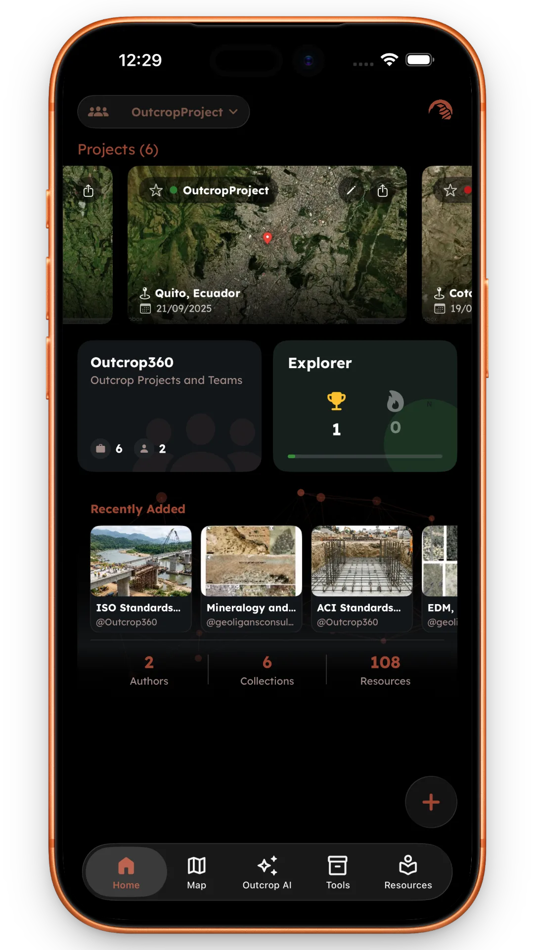 Outcrop360 iOS