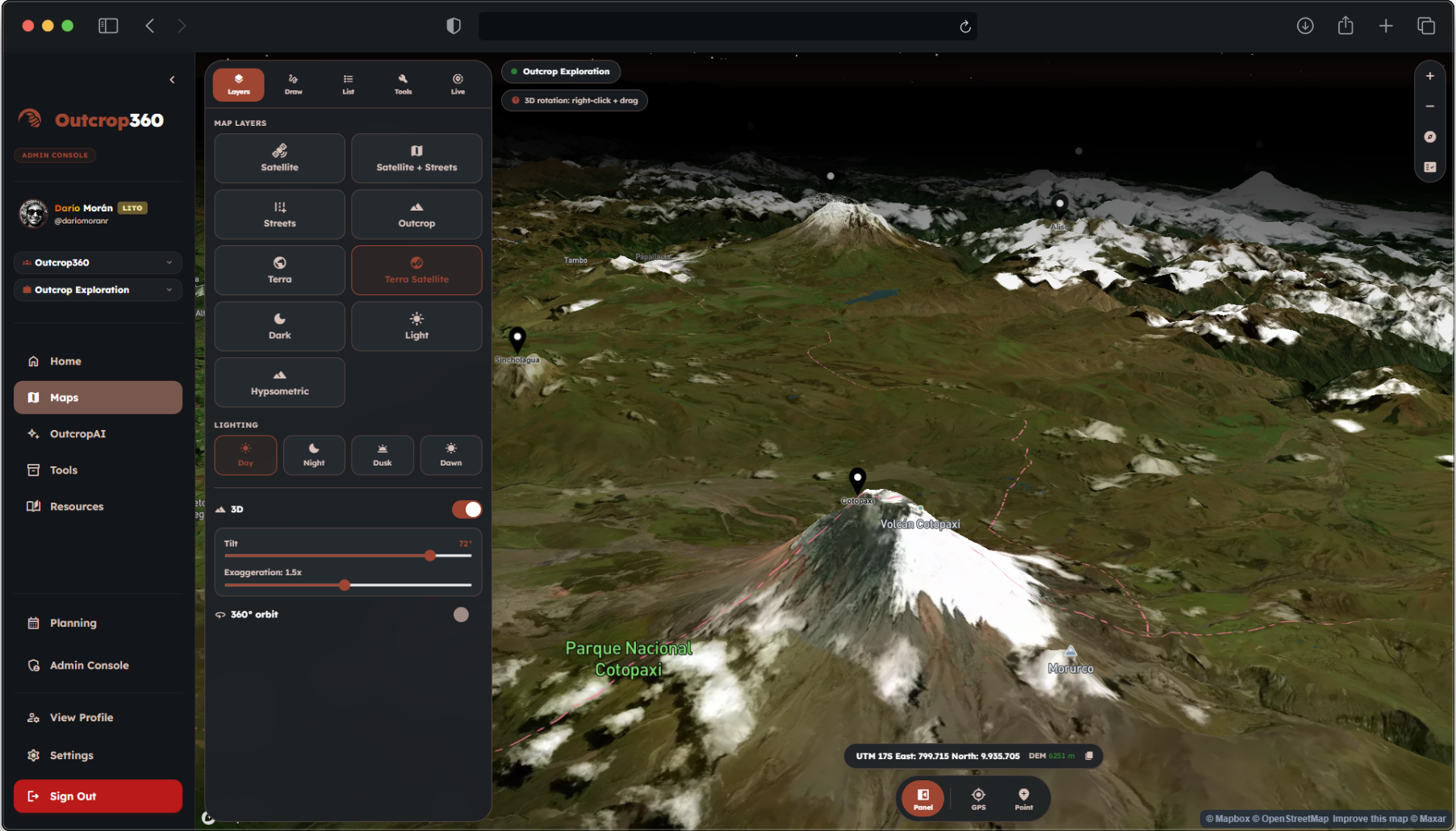 Outcrop360 Web App