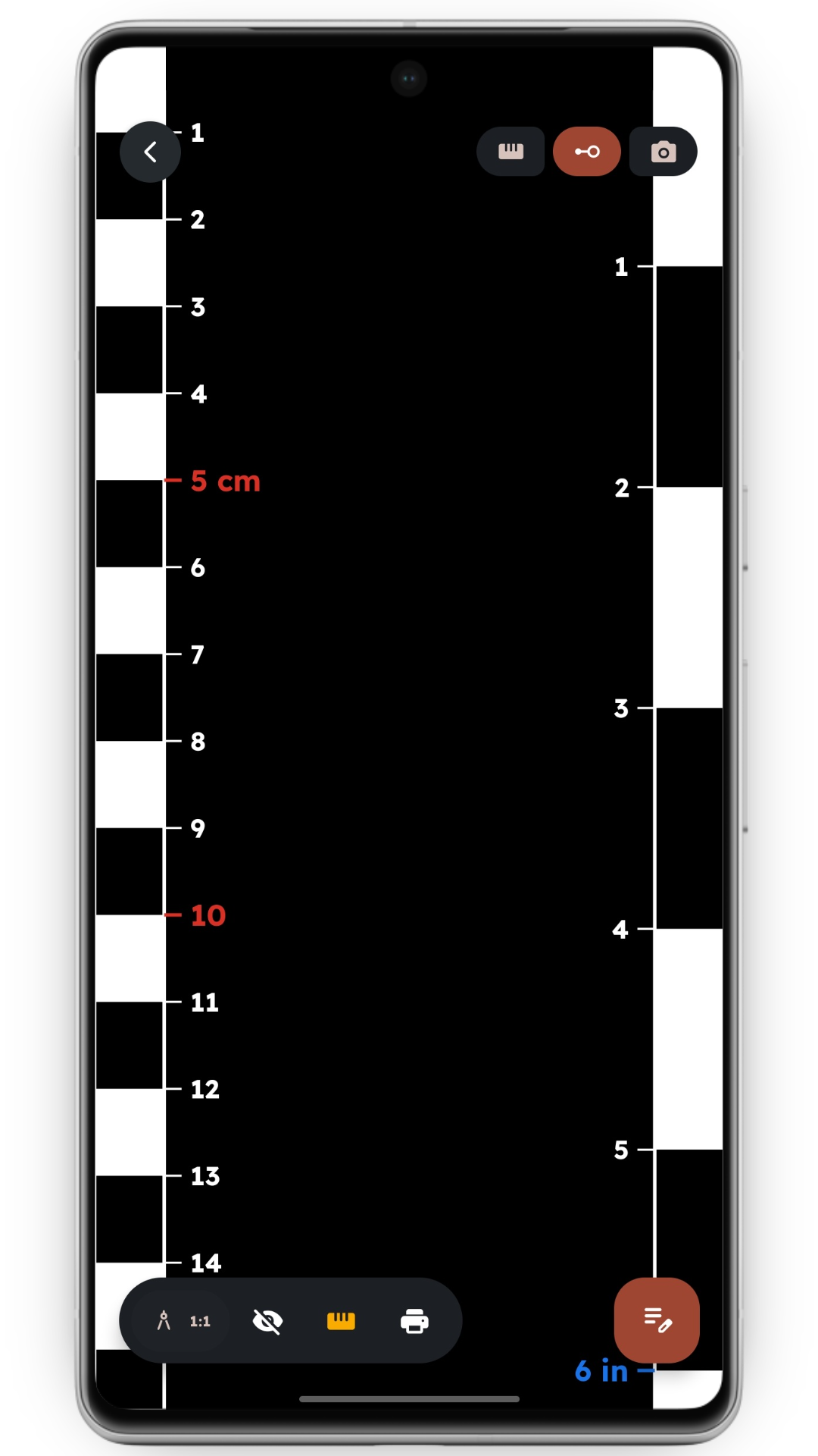 Scales — barra de escala